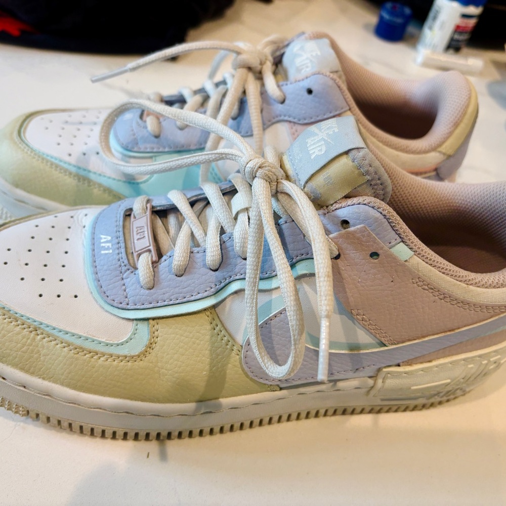 Nike Air Force 1 Sneakers - Shadow Pastel Sz 10w